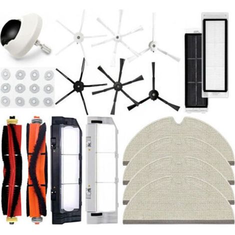 Kit de accesorios para aspiradoras robot S5/T6/T7, que incluye un cepillo giratorio, un cepillo lateral, un filtro y una mopa. (1/5)