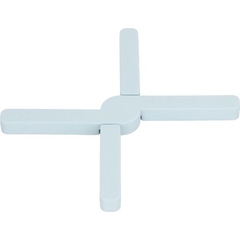Dessous de plat en silicone épais, pliable, résistant à la chaleur, antidérapant et peu encombrant, pour la cuisine (bleu).