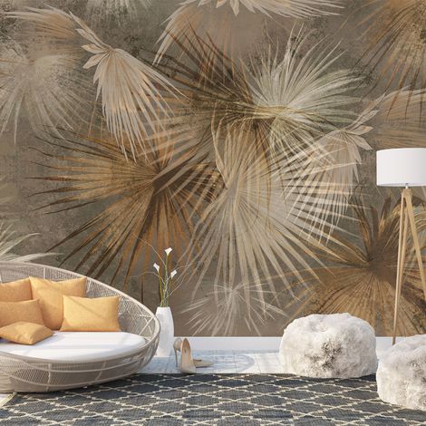Papier peint panoramique - Plantes tropicales - 130 cm x 69 cm (1/4)