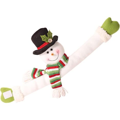 Fixes de rideau bonhomme de neige, boucles de Noël, support à lien pour rideaux de chambre d'enfant, crochets à fixer pour rideaux, porte-rideau décoratif, boucle de rideau pour rideaux d'enfants, cor (1/5)