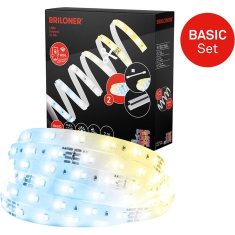 Pimp Your Stripe Starterset LED Strip 2m, WiFi, CCT, Sprachsteuerung