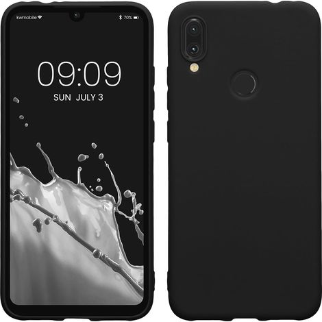 Housse Compatible avec Xiaomi Redmi Note 7 / Note 7 Pro Coque - Housse de téléphone Protection Souple en Silicone - Noir Mat (1/5)
