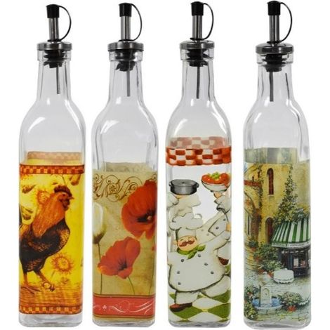 MAURY'S BOTTIGLIA OLIO CON TAPPO VERSATORE 0.3LT STAMPE ASSORTITE