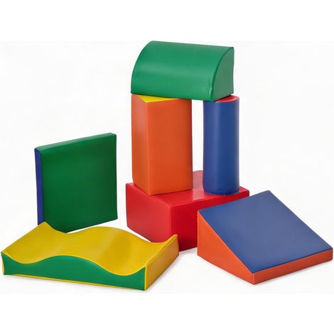 Ensemble 7 Blocs Motricité Mousse 60 x 40 x 11 cm (1/5)