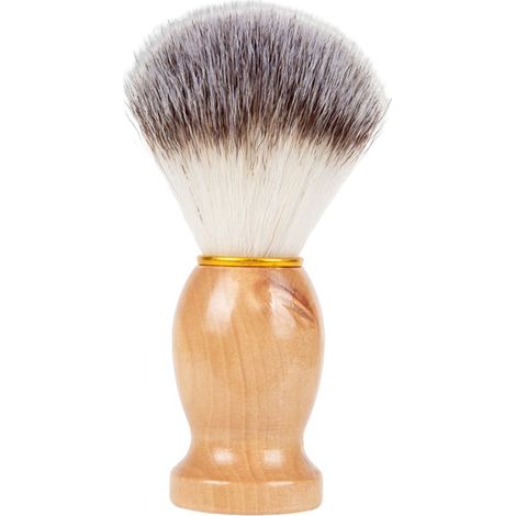 Pinceau de rasage de haute qualité avec manche en bois, accessoires de rasage professionnels pour l'épilation en salon. (1/5)