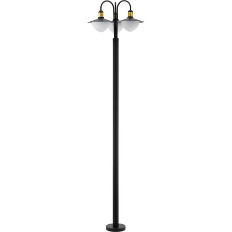 Lampadaire Jardin Sirmione 220cm noir avec or - 97288