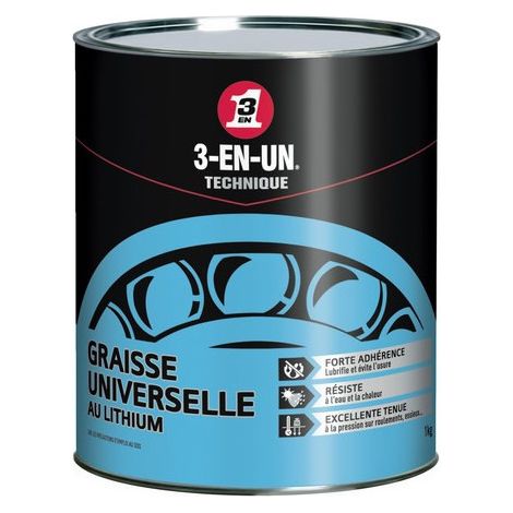 Grasso Universale al Litio Potenza da 1kg - 3-in-1