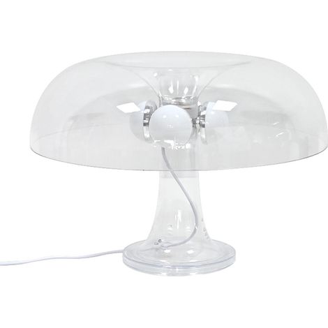 Verbesserte Retro-Pilzlampe, stilvolles, dimmbares Nachtlicht für Schlaf- und Wohnzimmer – Transparent