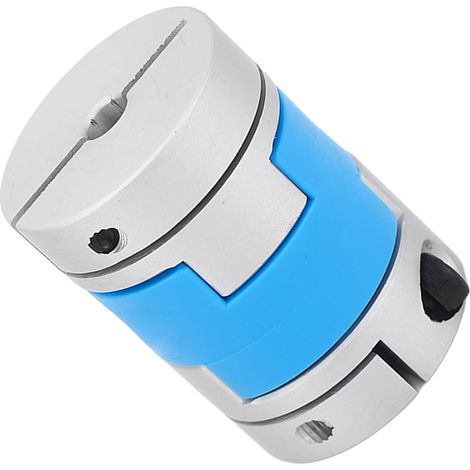 Accouplement d'arbre flexible à glissement croisé, grande torsion, en alliage d'aluminium PA66, pour servomoteur, vis M4 (1/5)