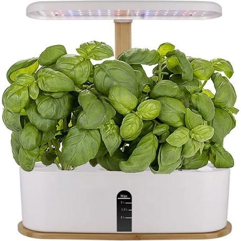 Système hydroponique intelligent pour une utilisation en intérieur, système de culture hydroponique à 10 modules avec éclairage horticole et hauteur réglable.-AquaForge