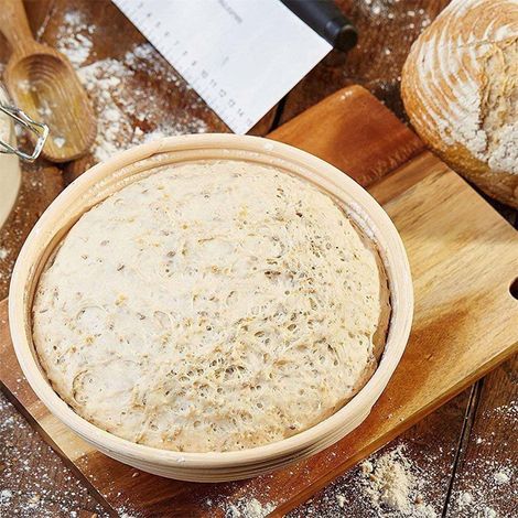 Panier à pain en rotin pour la fermentation du pain naturel, bol à levain de cuisine (1/5)