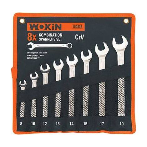 CHIAVI COMBINATE SERIE 150808 WOKIN - MM 8/19 CF=PZ 8 - 1 confezione