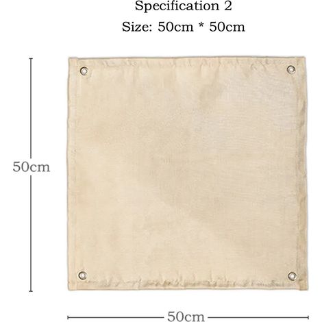 Couverture anti-feu pour camping, tissu ignifugé, tapis de foyer, tapis de barbecue pour pique-nique, tapis haute température anti-brûlure et ignifuge, tapis de foyer pour réchauds de cuisine portable (1/5)