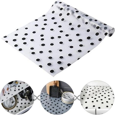 Tapis pour tiroir, tapis antidérapant, tapis protecteur pour cuisine et meubles, découpe libre, 45 x 120 cm (1/5)