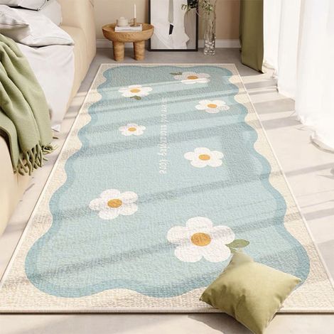 Tapis De Sol - 60 X 155 Cm - Dos En Caoutchouc Antidérapant - Pour Salon Chambre Bureau (1/2)