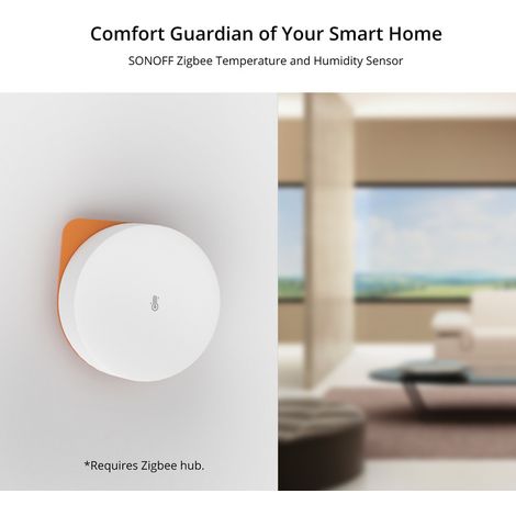 SONOFF SNZB-02P ZigBee 3.0 Capteur de Température et d'humidité Intelligent, Pour la Surveillance à Distance et la Domotique, ZigBee Hub Requis, Compatible avec Alexa/Google Home/Smartthings,2pack (1/5)