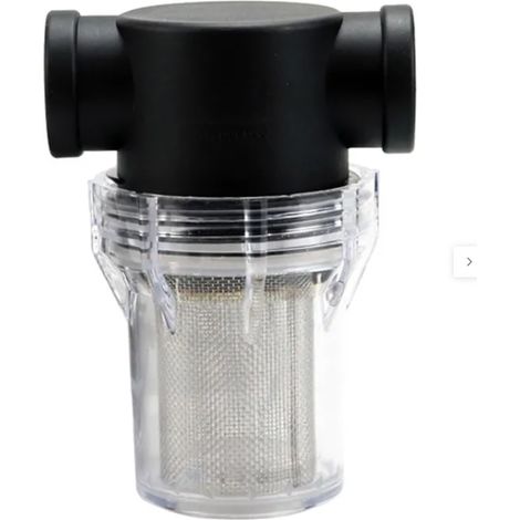 Prefiltro de jardín, filtro de acero inoxidable, filtro de alto caudal, bomba de riego de jardín (1 pulgada, malla 40). (1/5)