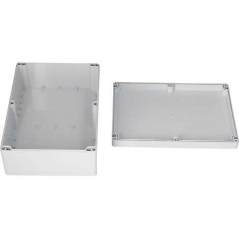Boîte de jonction électrique étanche ABS 263x185x95mm, résistante à l'eau et à la corrosion, boîtier de projet pour câblage extérieur, coffret de distribution robuste. (1/5)