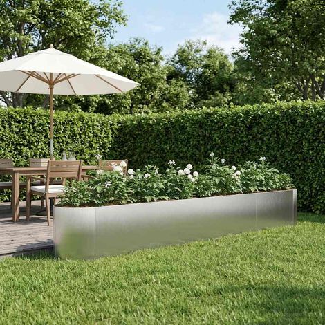 vidaXL Jardin surélevé Acier inoxydable 380 x 40 x 40 cm Acier