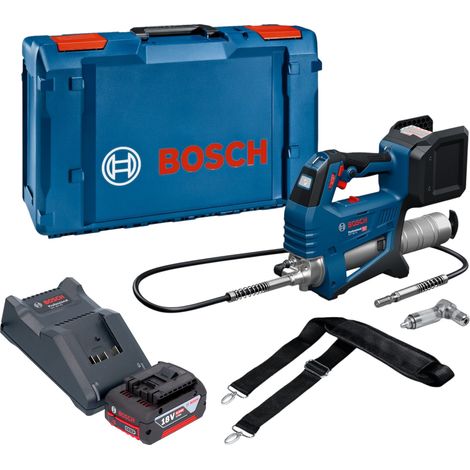 Bosch GFP 18V-10 Pompa per grasso a batteria 18 V 10.000 psi + 1x batteria da 4,0 Ah + caricabatterie + XL-Boxx (1/5)