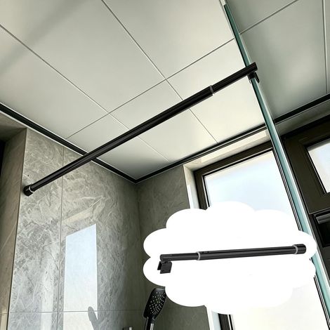 Barre de support robuste en acier inoxydable pour paroi douche (1/5)