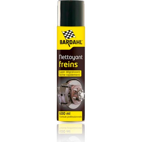 Bardahl – Dégraissant nettoyant freins ultra puissant 600ml – Élimine graisse et poussière – Aérosol pour nettoyage en profondeur des freins
