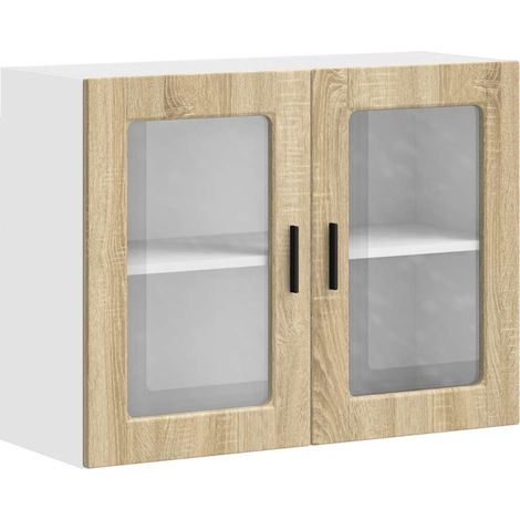 Maison Exclusive - Armario de pared para cocina puerta cristal Po