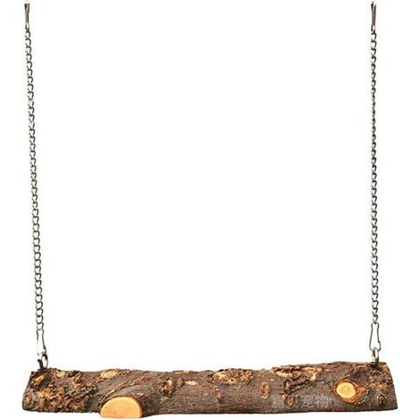 Balançoire en Bois pour Oiseau, Balançoire Perroquet, Jouets pour Oiseaux en Bois Pomme Naturel, Balançoires à Oiseaux pour perroquets, perruches
