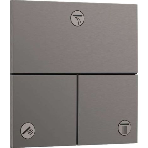 Hansgrohe ShowerSelect Comfort - Deviatore ad incasso per 3 utenze, cromo nero spazzolato 15573340 (1/3)