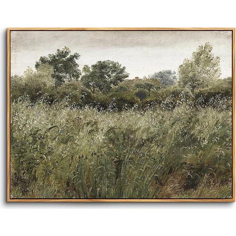 Vintage Holzrahmen Leinwandbilder 20x25cm Wohnzimmer Landschaftskunst (1/5)