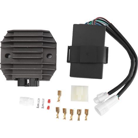 6-poliger Spannungsregler-Gleichrichter-Satz für CDI-Zündbox 21066-1055 21119-1302 für Kawasaki KLF300 1988-1991 (1/5)