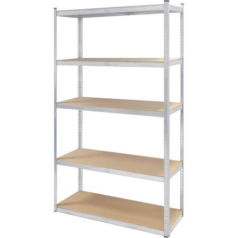Étagère métal XXL grand modèle - Hauteur 2M20 Largeur 1m20 - charges très lourdes - 5 plateaux - 1325 Kg - Garantie 2 ans