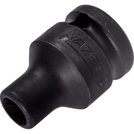 Hazet Schlag-Maschinenschrauber Steckschlüsseleinsatz 900S-E10, 1/2 (12,5 mm) Vierkant hohl, Außen TX Profil, SW E10 (1/3)