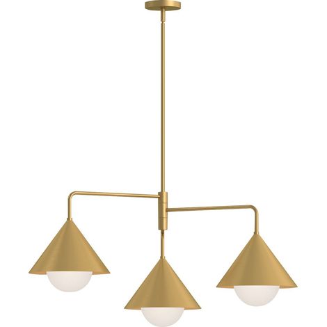 Elstead Alora Mood Remyck Plafonnier suspendu multi-bras contemporain or brossé 3x E27 (1/5)