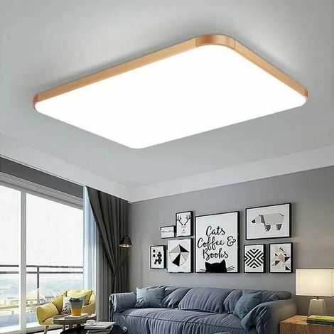 LED Ceiling Light with 24W Waterproof IP56 2400LM Cool White 6000K Square Ceiling Light for Outdoor, Bathroom, Corridor, Balcony, Garage, Kitchen 3030CM [Energy Class A] (1/3)