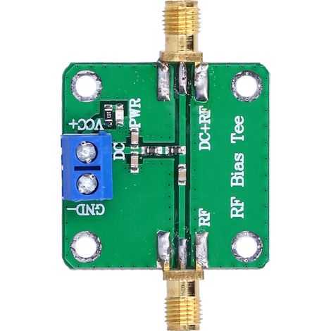 Bloc de filtrage de signal en T pour alimentation CC RF/micro-ondes avec module de polarisation, destiné à une antenne radio 10-6000 MHz. (1/5)