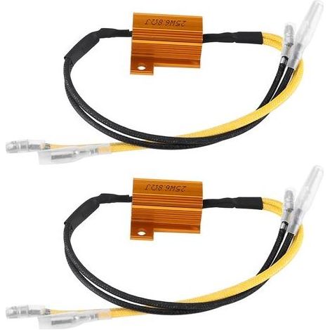 Résistance de charge LED, 6,8 Ω, résistante à la chaleur, 2 décodeurs 25 W pour clignotants (1/5)