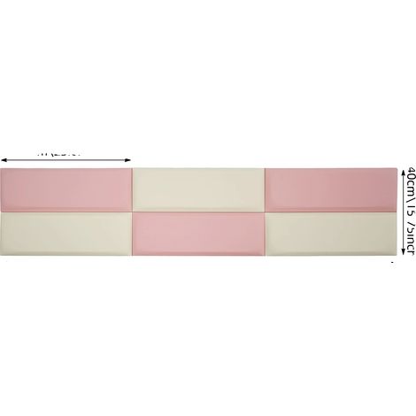 Panneaux Muraux, Protection Contre les Chocs, Style Moderne, Rose (1/2)