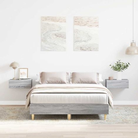 Estructura de cama sin colchón gris Sonoma 120x200 cm vidaXL (1/5)