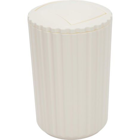 Poubelle, Poubelle balançoire Allstar, couleur blanc, 3l (1/4)