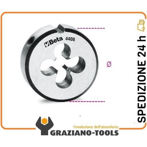Filiera tonda acciaio cromo 50,8 passo grosso beta 440b - 18x2,5 (1/2)