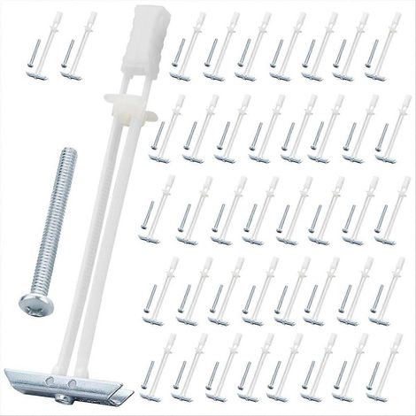 Cheville à bascule avec vis, kit de fixation pour cloison creuse, charge lourde, 42 pièces (1/5)
