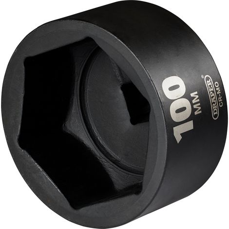 Draper HI-TORQ® Impact Socket, 1 Inch Drive, 100mm Length, 6-Point, Standard Length, Model 08510 (1/2)