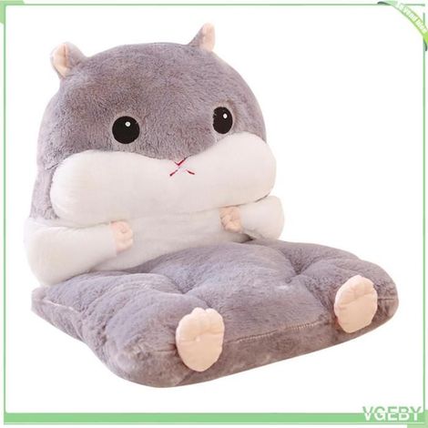 Coussin de siège - FAFEICY - Hamster amovible - Déhoussable - Gris - 40x45x45 cm (1/5)