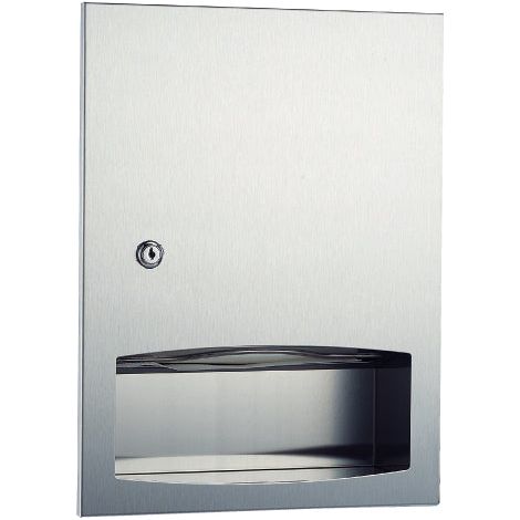 MEDICLINICS DTE0020CS Dispensador Papel Toalla AISI 304 Satinado para Empotrar en Pared - ref: DTE0020CS (1/2)