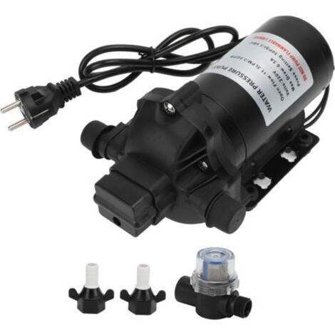 Pompe à membrane 220V 11,3 LPM 50 PSI – Auto-amorante pour lavage de voiture et irrigation – Moteur en cuivre – Installation 360° - 50psi (1/5)