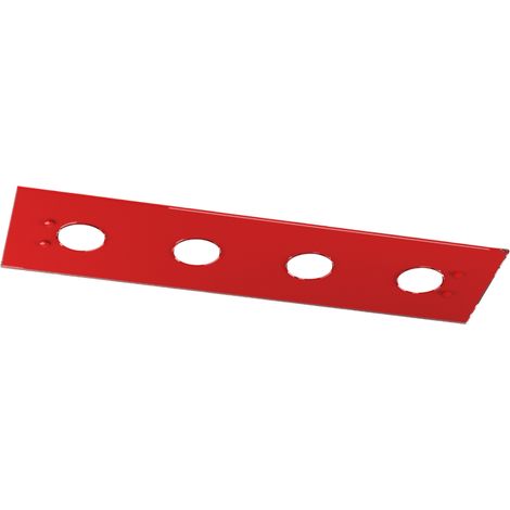 Plafonnier Rectangulaire Toplight Path 4 Lumières Avec Culot Gx53, Structure Rouge, Design Moderne 80X20X3Cm (1/3)