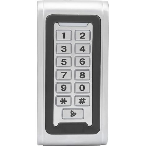 Clavier rétroéclairé RFID 125 kHz pour contrôle d'accès, compatible avec les cartes d'identification par mot de passe Wiegand 26. (1/5)