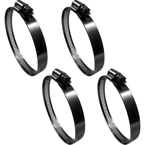 4 Pièces Collier de Serrage Tuyau 21-38mm Réglable, Noir (1/5)