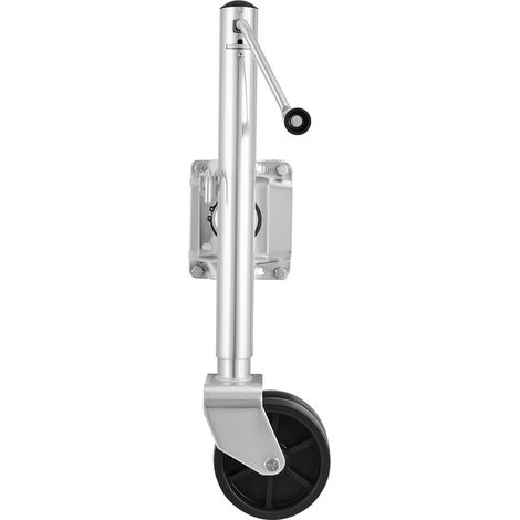 Mophorn Stützrad für Boote, 907 kg Belastbarkeit, Trailerheber mit PP-Doppelrad & ergonomischem Griff, Hubhöhe von 381 bis 685 mm, geeignet für Wohnmobile, Boote & Anhänger
